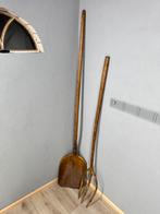 Antieke houten greep en schep 19e eeuw, Antiek en Kunst, Antiek | Gereedschap en Instrumenten, Ophalen of Verzenden