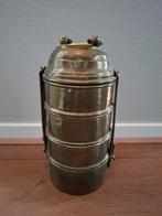 Te  koop antieke messing Tiffin Indiase lunchbox, Antiek en Kunst, Ophalen