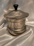 Vintage metalen Tabakspot met Bakelieten Knopje - 14cm hoog, Verzamelen, Ophalen of Verzenden