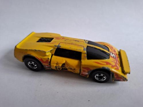 CrackUp model botsauto van Hot Wheels geel Hong Kong 1984, Hobby en Vrije tijd, Modelauto's | Overige schalen, Gebruikt, Auto