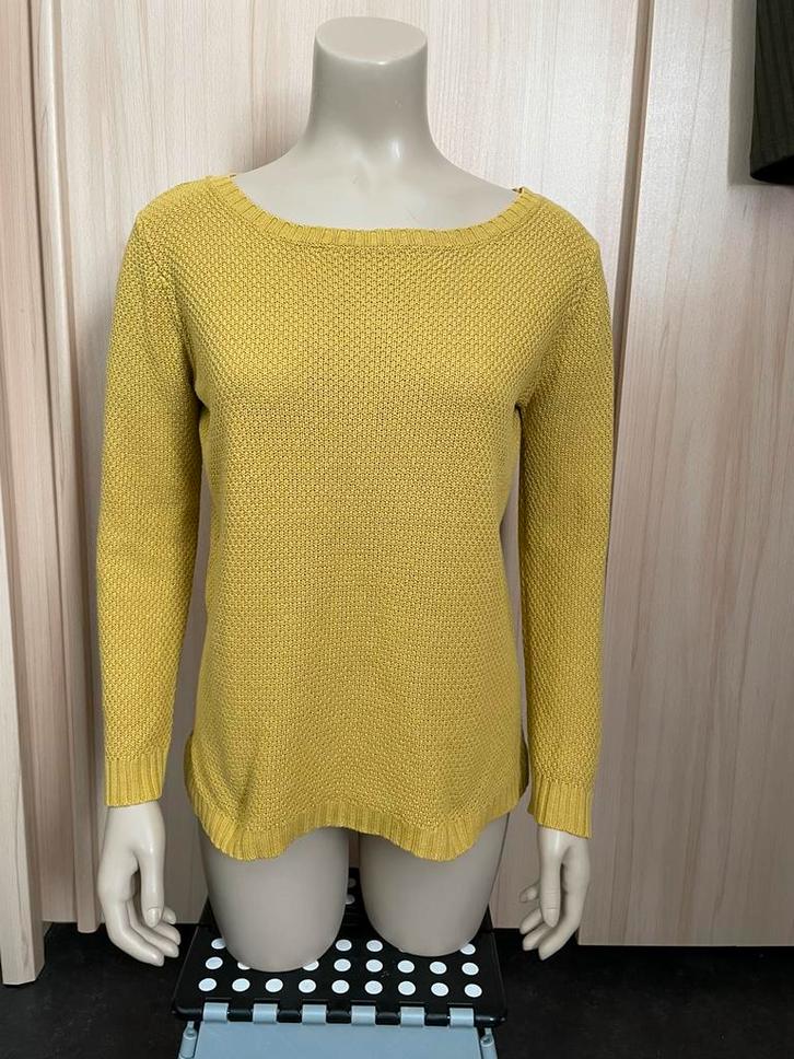 Trui pull & bear katoen okergeel oker mosterd geel truitje s, Kleding | Dames, Truien en Vesten, Gedragen, Maat 38/40 (M), Geel