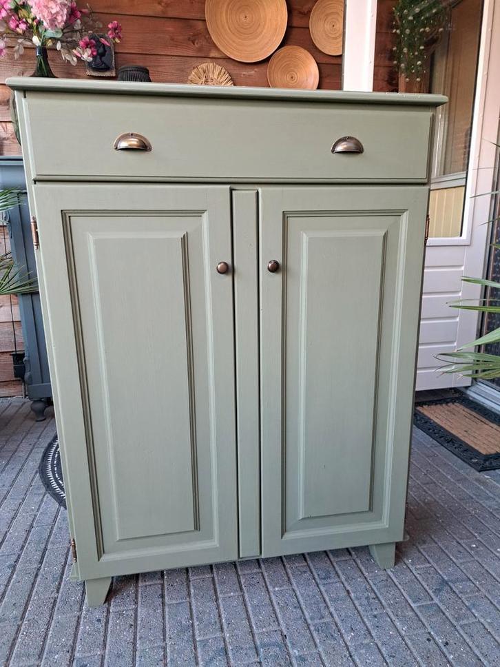 Groene  meidenkast met Lade en Deuren, Huis en Inrichting, Kasten | Overige, Zo goed als nieuw, Ophalen