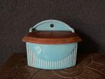 Vintage Keramische brocante blauw luciferbakje allumettes, Antiek en Kunst, Antiek | Keukenbenodigdheden, Ophalen of Verzenden