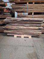 Schaaldelen wandplanken boomstamtafel, Doe-het-zelf en Verbouw, Hout en Planken, Ophalen, Zo goed als nieuw, Overige houtsoorten