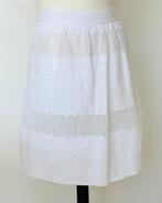 Nieuw: Esprit witte katoenen rok maat 34, Wit, Ophalen of Verzenden, Zo goed als nieuw, Knielengte