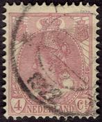 Nederland 1921, Koningin Wilhelmina, 4 cent, bruinlila., Verzenden, T/m 1940, Gestempeld