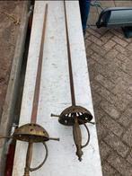 Twee antieke degen, Ophalen