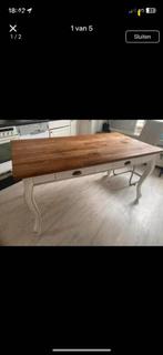 Diverse meubels met houten blad en witte accenten, Huis en Inrichting, Complete inboedels, Ophalen of Verzenden