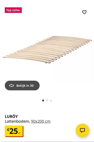 Ikea 1 persoonsbed gebruikt - afbeelding 2