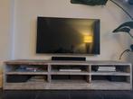 Houten TV-meubel met opbergruimte, Ophalen, Gebruikt, 150 tot 200 cm, Landelijk