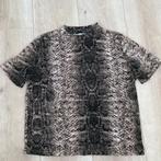 Zara top mesh dierenprint - korte mouwen shirtje -, Kleding | Dames, Bruin, Zara, Ophalen of Verzenden, Zo goed als nieuw
