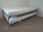 Onderschuifbed 2 keer 80x210cm, Ophalen, Zo goed als nieuw, Eenpersoons, 210 cm