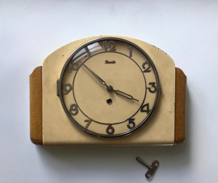 Vintage Kienzle klok, wandklok, Huis en Inrichting, Woonaccessoires | Klokken, Gebruikt, Wandklok, Ophalen of Verzenden