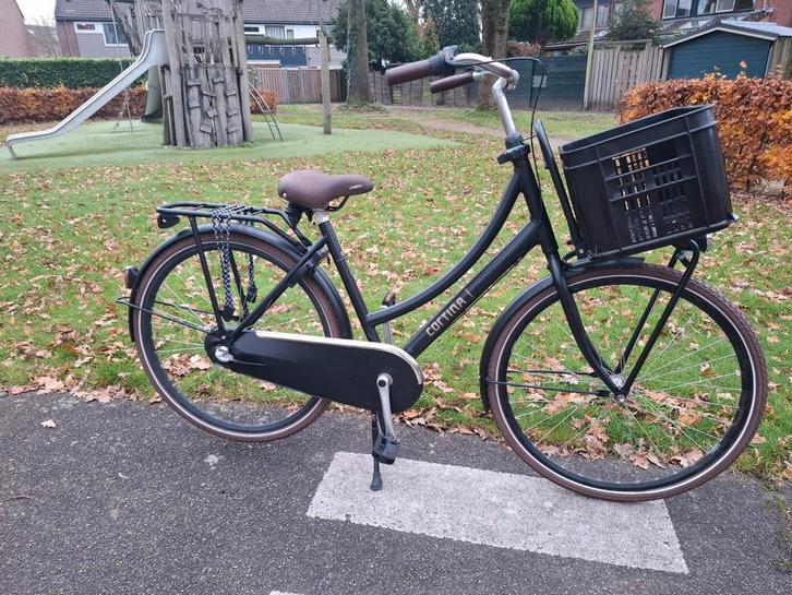 ZWARTE CORTINA U4 50CM MEISJESFIETS,  3 VERSNELLINGEN, Fietsen en Brommers, Fietsen | Meisjes, Zo goed als nieuw, 26 inch of meer