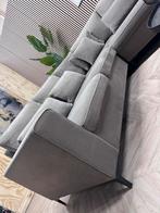 ZGAN Velvet Velours Hoekbank - Taupe - 283 x 253, Ophalen, 250 tot 300 cm, Hoekbank, Zo goed als nieuw
