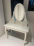 HEMNES IKEA Toilettafel met spiegel - Wit, Huis en Inrichting, Tafels | Kaptafels, Ophalen, 100 tot 150 cm, Zo goed als nieuw