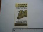 sticker oud Oisterwijk Brabant vleesbedrijf retro koe strip, Verzenden, Zo goed als nieuw, Bedrijf of Vereniging