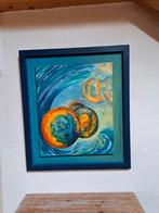 Abstract schilderij in baklijst - 80x70 cm, Ophalen