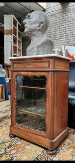 Antieke vitrinekast, Ophalen, Gebruikt, 50 tot 100 cm, 150 tot 200 cm