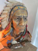 Native American Chief Buste - Decoratief Beeld, Antiek en Kunst, Ophalen of Verzenden