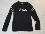 Fila zwart long sleeve shirt kids maat 12, Ophalen of Verzenden, Shirt of Longsleeve, Jongen, Gebruikt