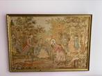 Gobelin groot antiek schilderij 75x68 cm, Antiek en Kunst, Antiek | Kleden en Textiel, Ophalen of Verzenden