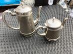 Tinnen Theepot & Koffiepot Set - Vintage, Ophalen of Verzenden