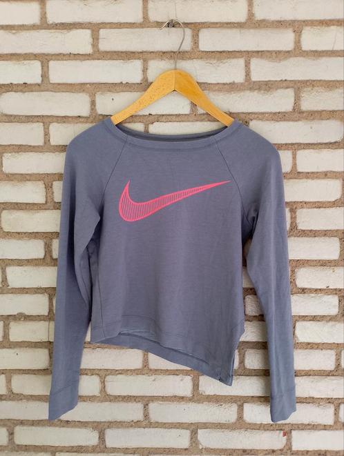 Nike Dri-FIT Longsleeve – Maat XS – Lichtpaars met roze logo, Kleding | Dames, Tops, Zo goed als nieuw, Maat 34 (XS) of kleiner
