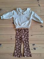 Z8 bruine legging met bloemen print - Maat 92, Meisje, Ophalen of Verzenden, Zo goed als nieuw, Z8