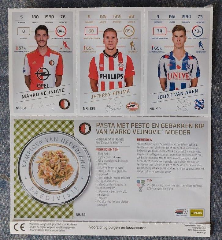 Plus voetbalplaatjes 177, PSV, 79 [5694]  [VeovSu], Verzamelen, Supermarktacties, Albert Heijn, Ophalen of Verzenden