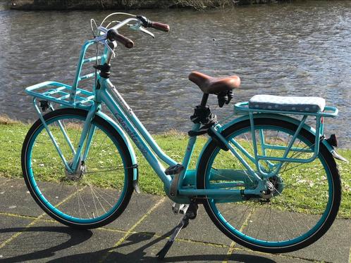 Gazelle miss Grace blauw met transportrek, Fietsen en Brommers, Fietsen | Meisjes, Gebruikt, 26 inch of meer, Versnellingen, Ophalen