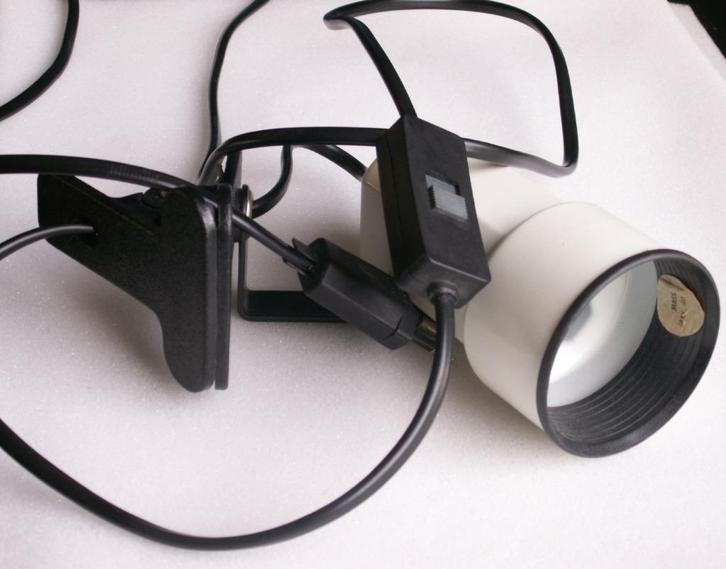 Vintage lamp Massive met knijper en schakelaar van metaal, Antiek en Kunst, Antiek | Lampen, Ophalen of Verzenden