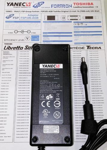 Toshiba Yanec FSP105-AGB 15V 7A Adapter 105W Lader Oplader beschikbaar voor biedingen