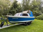 Kajuitboot 640 met 2000 kg Boottrailer Motorboot Visboot, Watersport en Boten, Ophalen, Gebruikt, 6 tot 9 meter, Buitenboordmotor