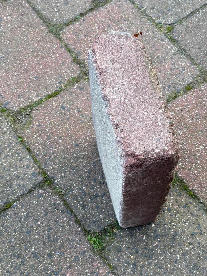 Gratis af te halen: 20m² Drumstone tegels (30x20x6), Tuin en Terras, Tegels en Klinkers, Gebruikt, Klinkers, Beton, 10 m² of meer