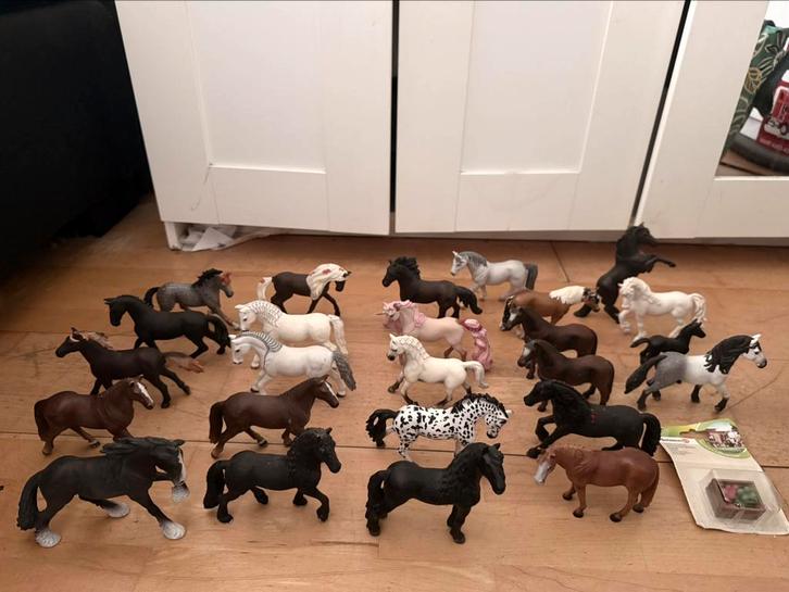 Schleich paarden bundel, Verzamelen, Dierenverzamelingen, Gebruikt, Beeldje of Figuurtje, Paard, Ophalen of Verzenden