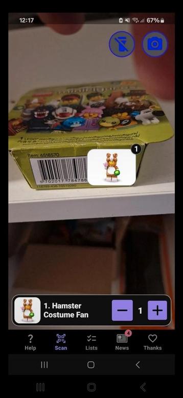 LEGO Hamster fan CMF series 25 beschikbaar voor biedingen