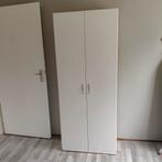 Witte Legkast / Opbergkast in prima staat, Ophalen, Kunststof, Met deur(en), 200 cm of meer