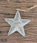 Zinken kerst ster zink kerstster touw stoer sober landelijk, Verzenden, Nieuw