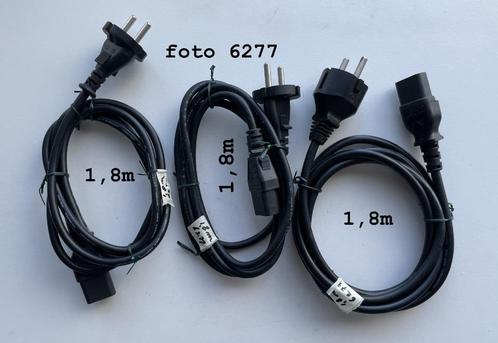Netsnoeren met euro stekkers, Doe-het-zelf en Verbouw, Elektra en Kabels, Zo goed als nieuw, Stekker, Ophalen of Verzenden