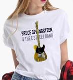 Bruce Springsteen katoenen T-Shirts. Dames XXL, Heren L, Wit, Maat 42/44 (L), Nieuw, Ophalen of Verzenden