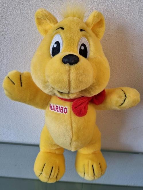 Org, HARIBO BEER, geel, wit/rood Applic,30 cm, Label, Inwst!, Verzamelen, Speelgoed, Zo goed als nieuw, Ophalen of Verzenden