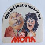 Oude sticker.   MONA.  doe dat toetje Maar's Na., Ophalen of Verzenden, Zo goed als nieuw, Overige typen