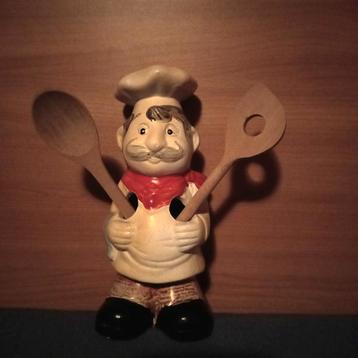 Keuken Decoratie: Kok met Lepels beschikbaar voor biedingen