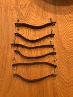 Deurgreepjes leer, Ophalen of Verzenden, Gebruikt, Overige materialen, Klink of Kruk