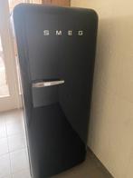 Prachtige zwarte Smeg retro koelkast, Witgoed en Apparatuur, Koelkasten en IJskasten, 200 liter of meer, 60 cm of meer, Zo goed als nieuw