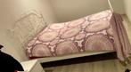 Ikea iron frame bed + bed base + matress, Huis en Inrichting, Slaapkamer | Bedden, 140 cm, Metaal, Wit, Zo goed als nieuw