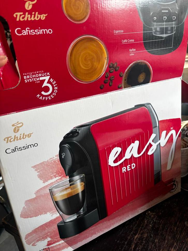 Nieuwe Tchibo Koffiemachine, Witgoed en Apparatuur, Koffiezetapparaten, Nieuw, Koffiepads en cups, Espresso apparaat, 1 kopje