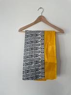 Afrikaanse stof geel & zwart-wit bloemen, Overige kleuren, Ophalen of Verzenden, 30 tot 120 cm, Katoen