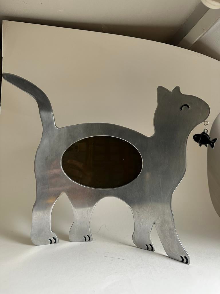 Metalen fotolijst kat, Ophalen of Verzenden, Gebruikt